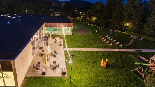 Hotel v horách v Karpaczi, odpočinok na Snežke